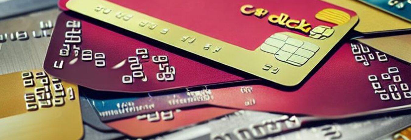 Kreditkarte sperren - Abstrakte Darstellung von vielen Kreditkarten